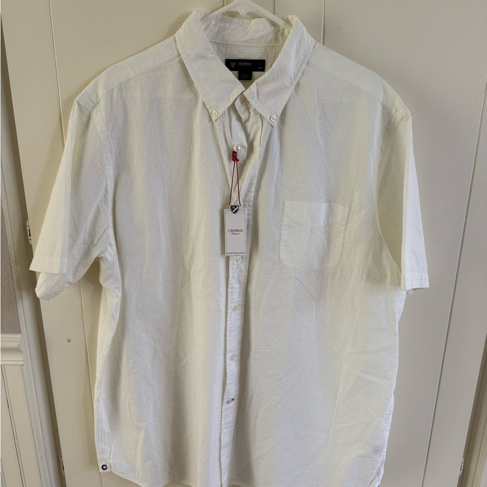 Daniel Cremieux Cream Short Sleeve Shirt